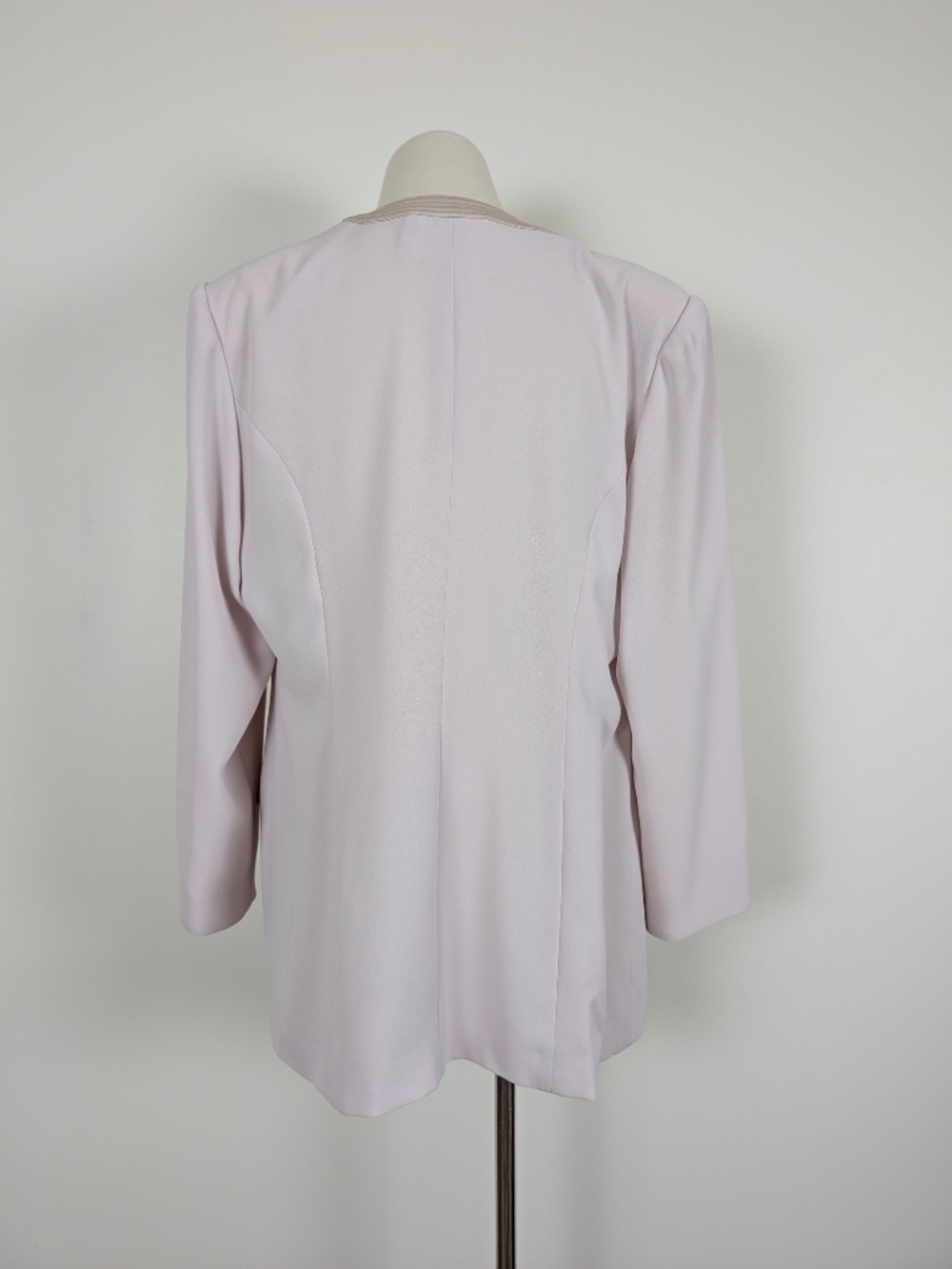 Vintage Pastel Oversized Blazer Button Down Size 14 Pink (v) - Picture 7 of 13